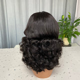 Perruque lace closure en cheveux Funmi egg curl