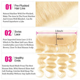 Lace Frontal 13x4" Malaysian Blonde 613