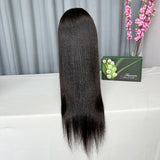 La Perruque Lisse  Full Lace en Cheveux Vierges De La Densité 180%