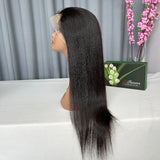 La Perruque Lisse  Full Lace en Cheveux Vierges De La Densité 180%