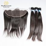 Virgin Malaysian Hair 3 Bundles With 13x4" Frontal