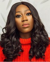 Perruque lace closure en cheveux Funmi egg curl