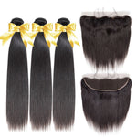 3 boules de cheveux bresiliens plus 1 frontal 13x4