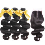 3 boules de cheveux bresiliens plus 1 closure 4x4