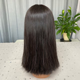Coup Carré Lisse Customized De Cheveux Humains  Bob Wig